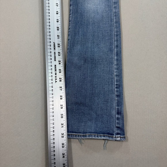 American Eagle Pants Women's 00 Long Med Wash Bootcut Jeans Super Stretch - Picture 6 of 8